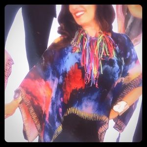 NOT FOR SALE Esteve inspired chiffon beaded poncho